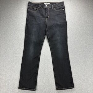 Levis Jeans Womens 32x30 Black 312 Shaping Slim Straight Stretch Tummy Control